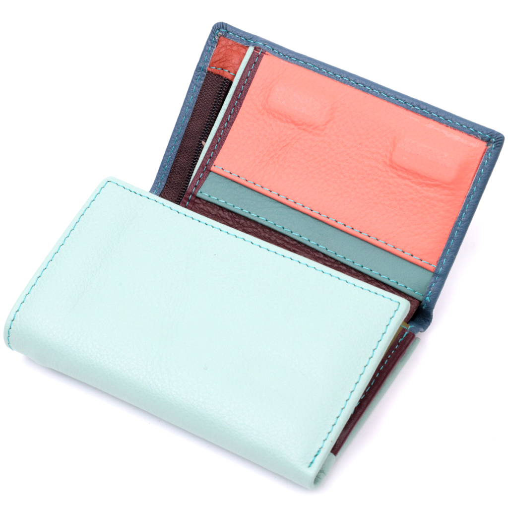 Гаманець ST Leather З натуральної шкіри Різнокольоровий (19459) - зображення 5