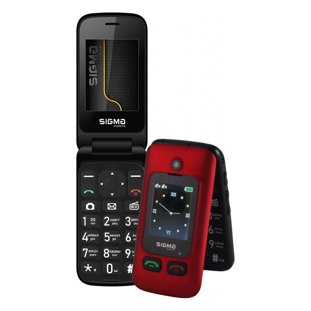 Мобільний телефон Sigma Comfort 50 Shell Duo Type-C Red Black (4827798212516) - зображення 4