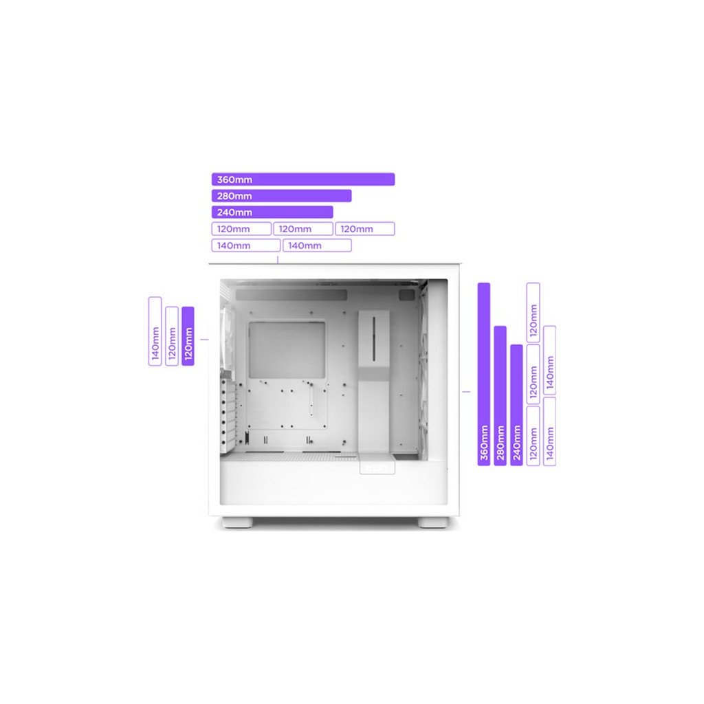 Корпус NZXT H7 Flow RGB 2023 Edition (CM-H71FW-R1) - зображення 12