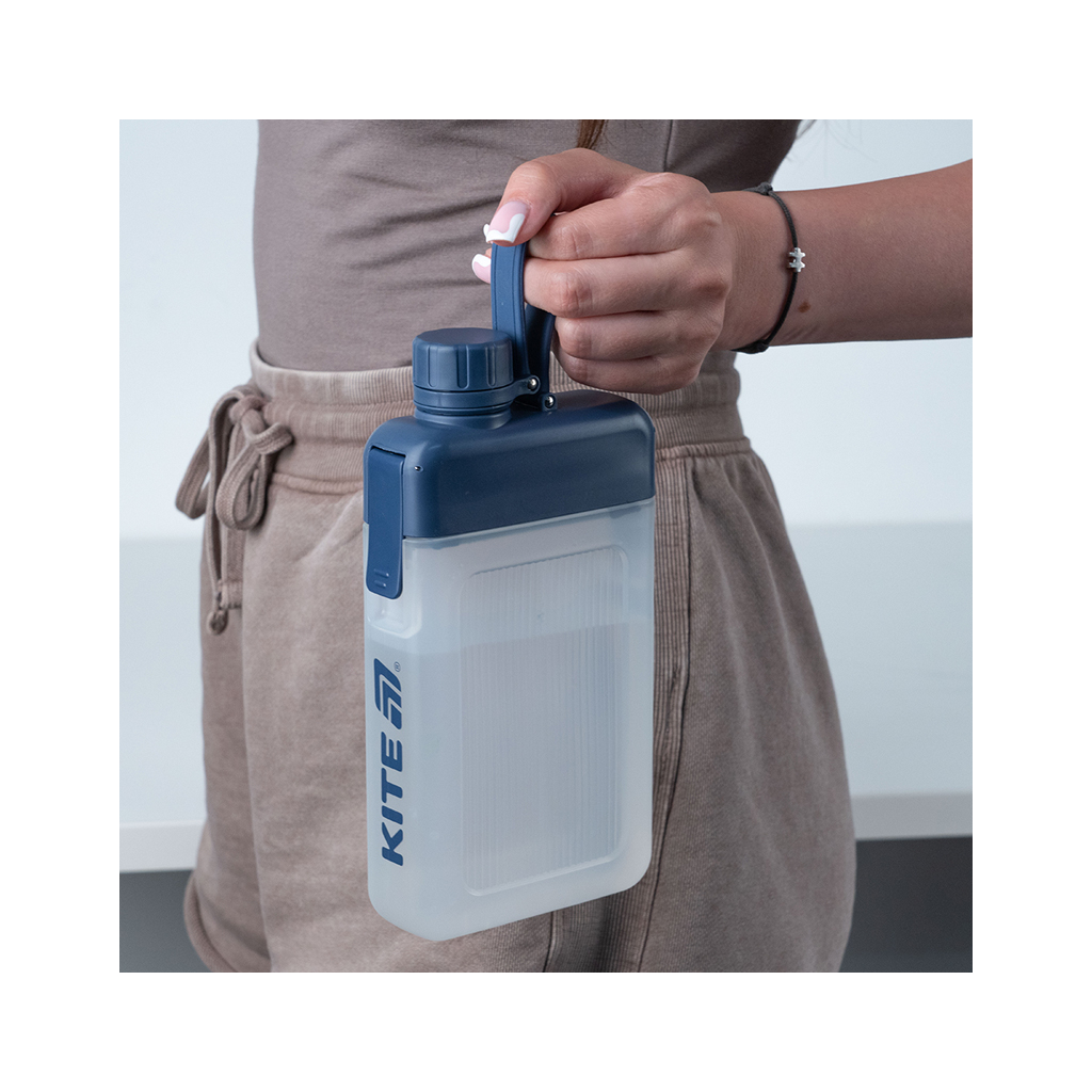 Пляшка для води Kite 450 мл синя (K25-1239-1) - зображення 6