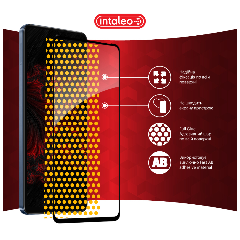 Скло захисне Intaleo Full Glue Infinix Hot 50 4G Black (1283126607318) - зображення 7