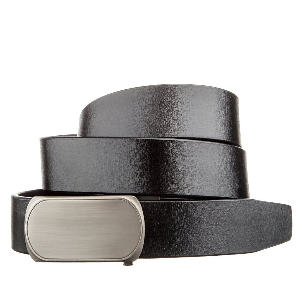 Ремінь Vintage З автоматичною овальною пряжкою Чорний (20213) - зображення 1