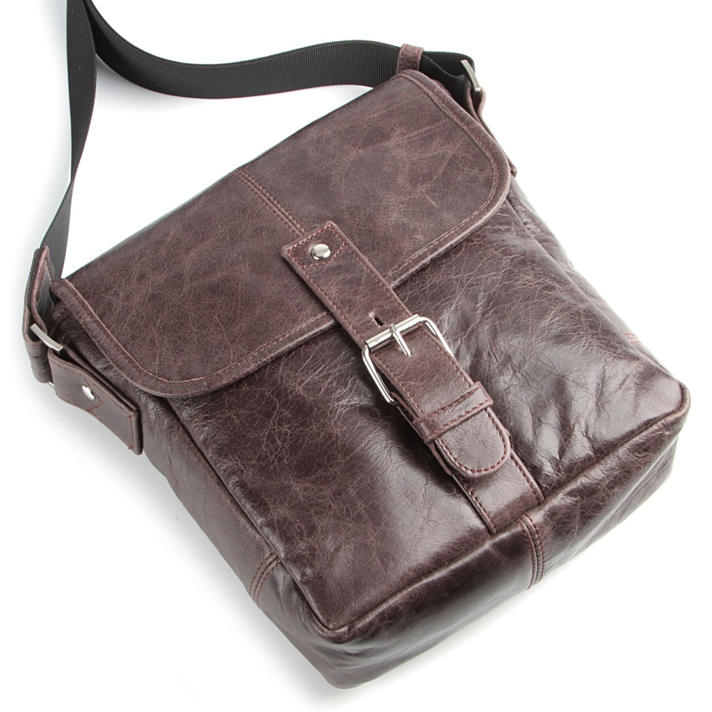 Сумка Shvigel Шкіряна Коричнева (00855) - зображення 8