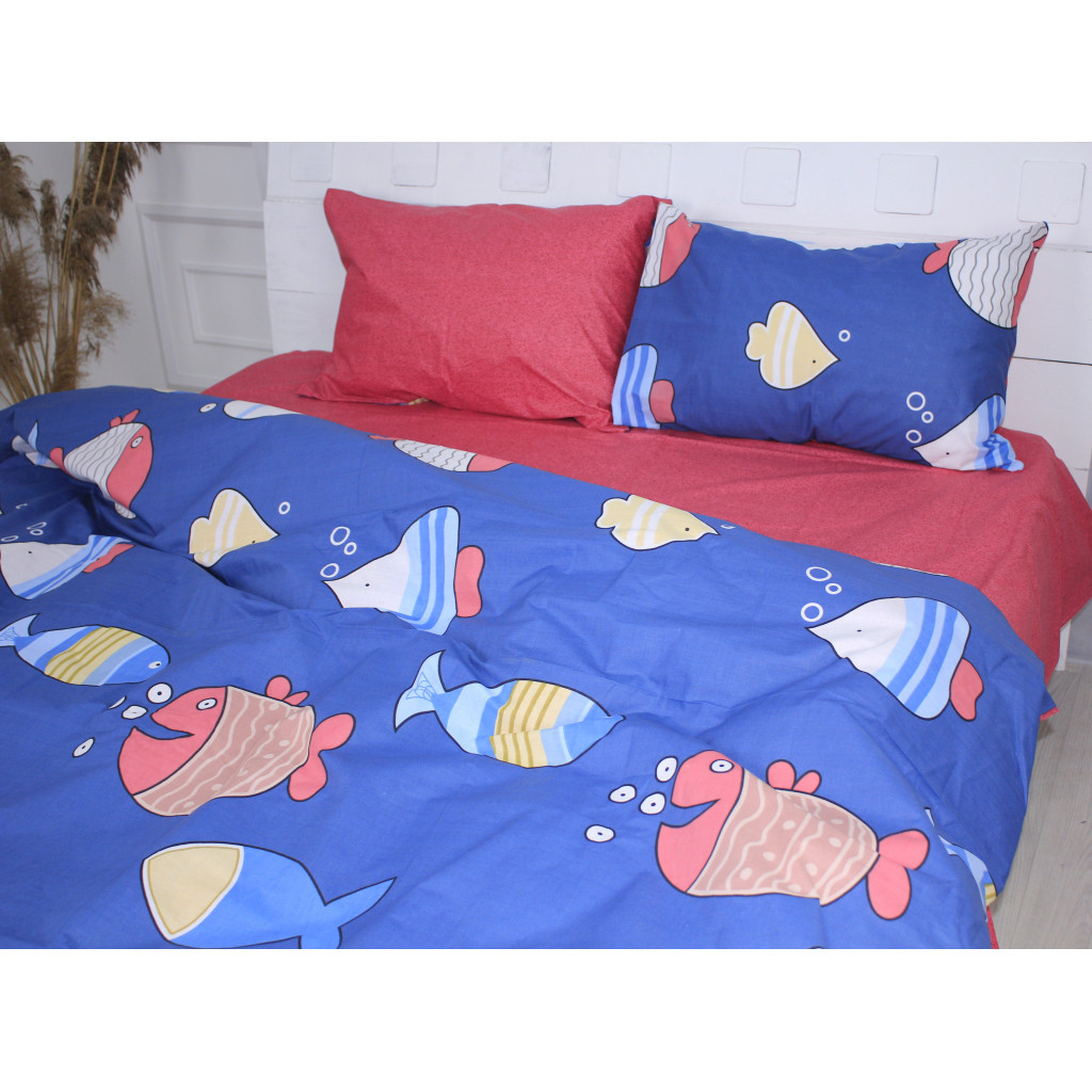 Постільна білизна MirSon Бязь Ranforce Elite 17-0466 Fish are fabulous Євро (2200004677743) - зображення 2