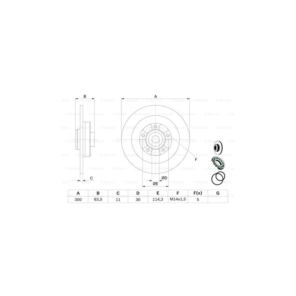 Гальмівний диск Bosch 0 986 479 445 - зображення 5