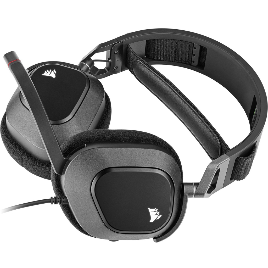 Навушники Corsair HS80 RGB USB Headset Carbon (CA-9011237-EU) - зображення 4