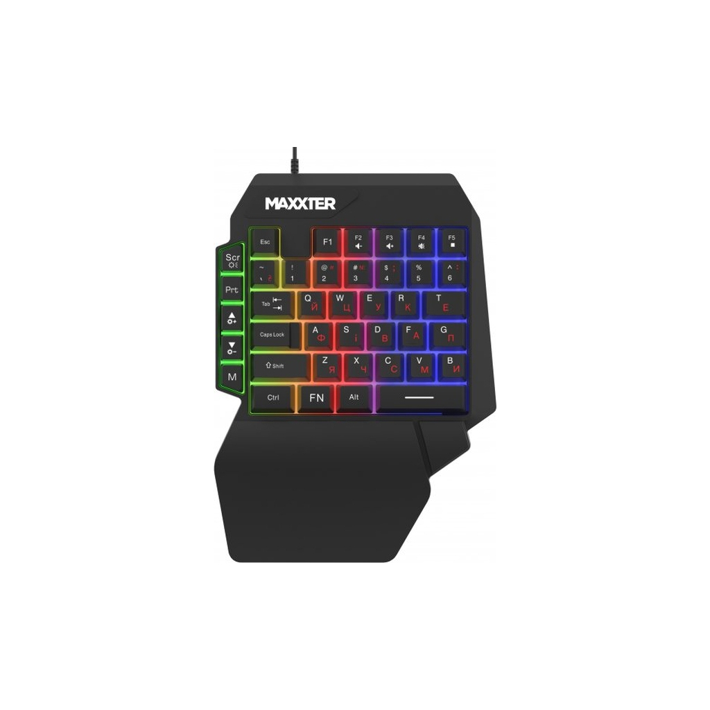 Клавіатура Maxxter KBG-OH-01B-UA USB UA Black (KBG-OH-01B-UA) - зображення 1