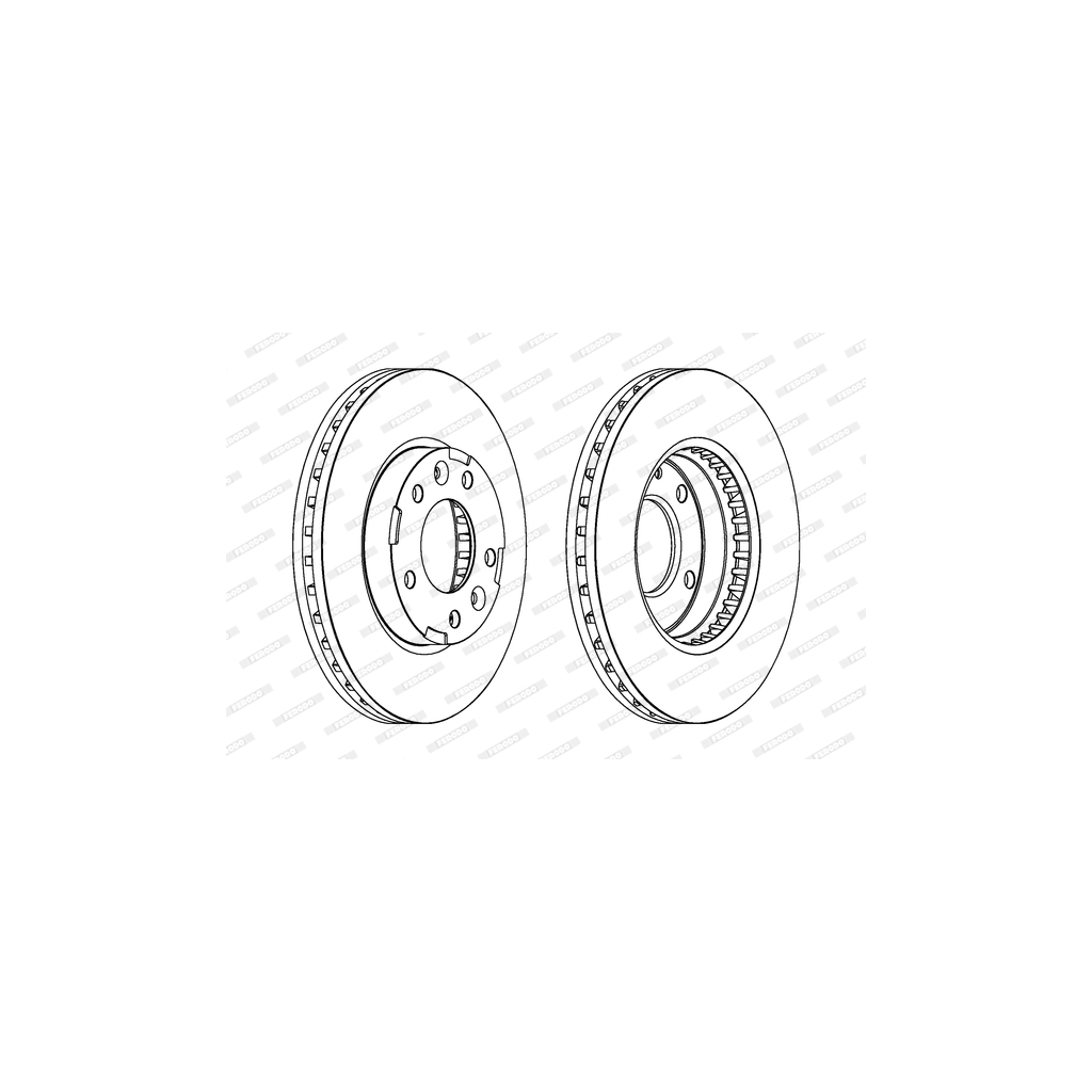 Гальмівний диск FERODO DDF1629 - зображення 1