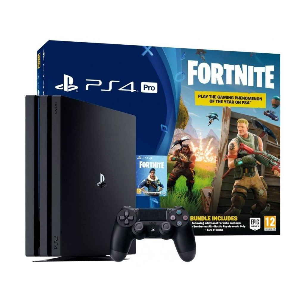 Ігрова консоль Sony PlayStation 4 Pro 1TB + (Fortnite) (9724117) - зображення 1