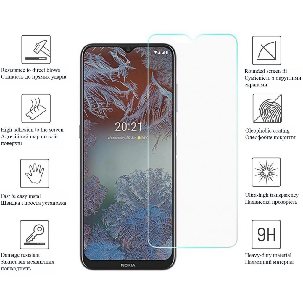 Скло захисне Drobak Nokia С21 Plus (444469) - зображення 2