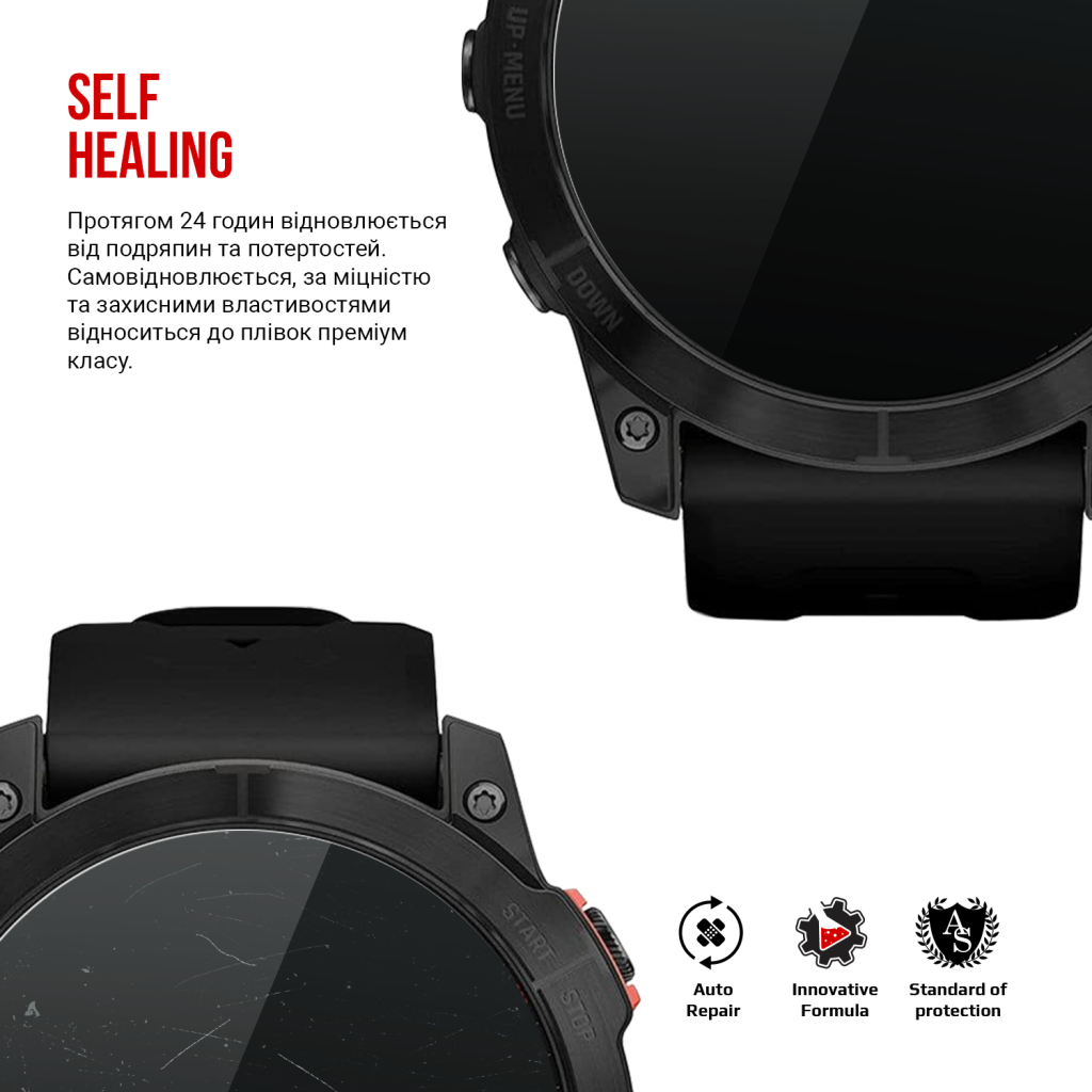 Плівка захисна Armorstandart Garmin Fenix 7X Solar 51mm 6 pcs (ARM85996) - зображення 3