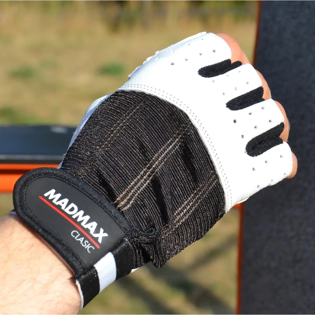 Рукавички для фітнесу MadMax MFG-248 Clasic White XXL (MFG-248-White_XXL) - изображение 2
