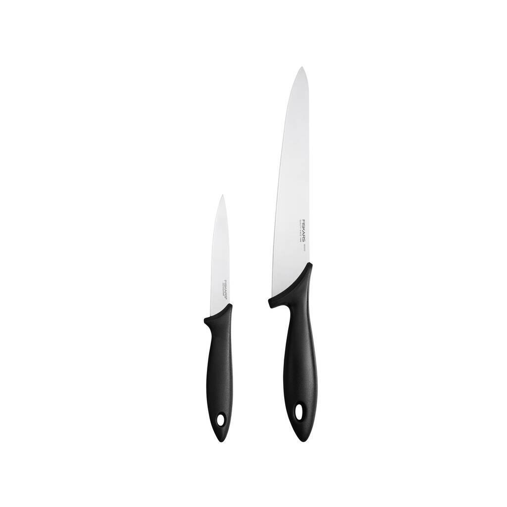 Набір ножів Fiskars Essential для шеф-кухаря 2 шт (1065582) - зображення 1