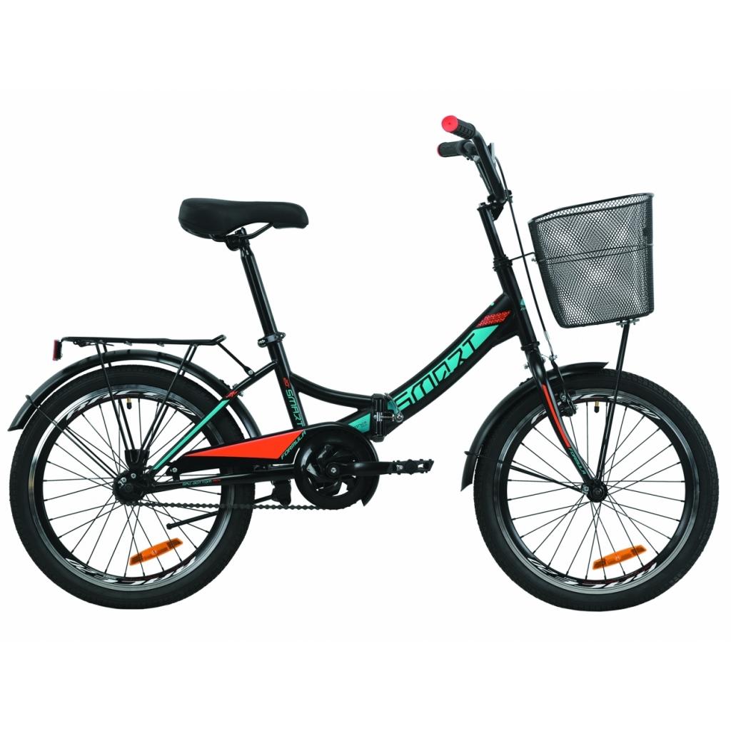 Велосипед Formula 24" SMART Vbr тріскачка рама-15" St 2020 чорно-помаранчевий з бірюзовим (OPS-FR-24-221) - зображення 1