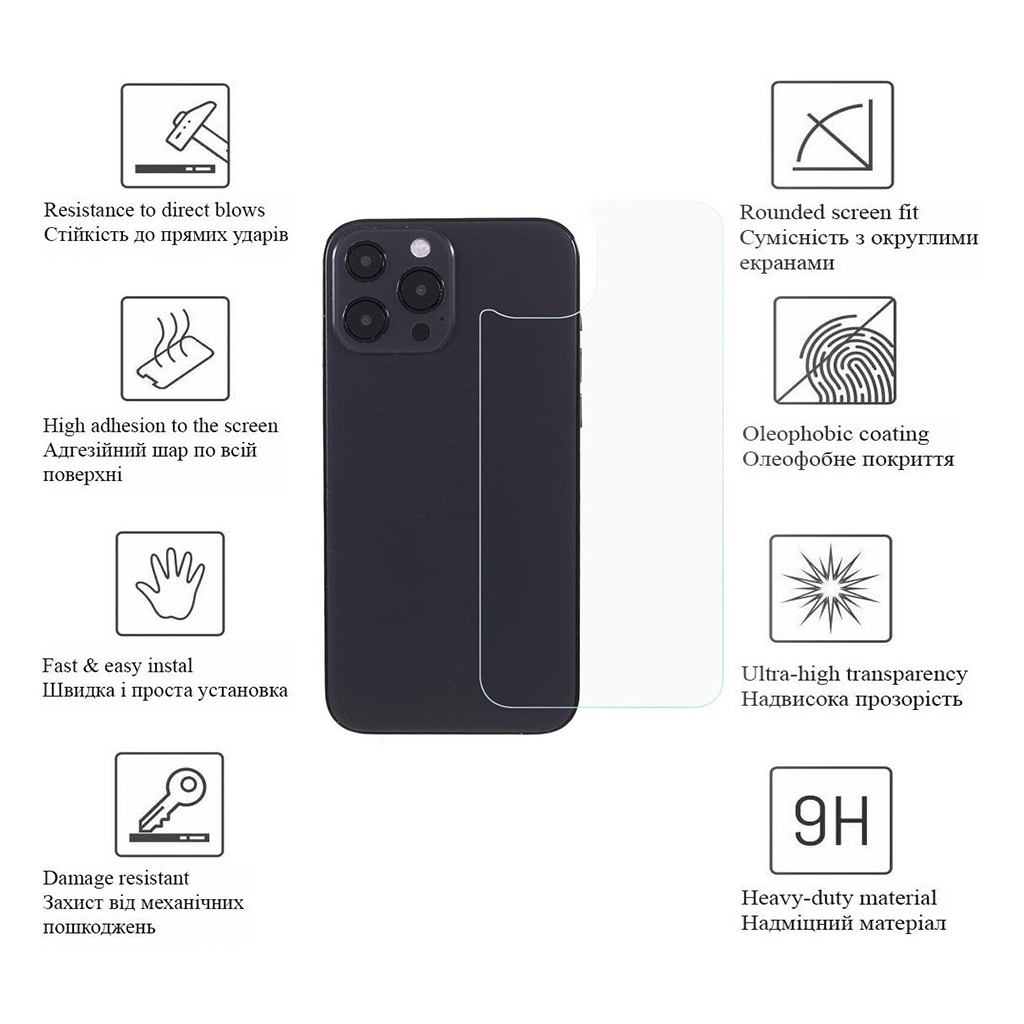 Скло захисне Drobak back panel Apple iPhone 15 Plus (292940) - зображення 4