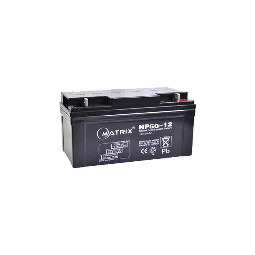 Батарея до ДБЖ Matrix 12V 50AH (NP50-12) - зображення 1