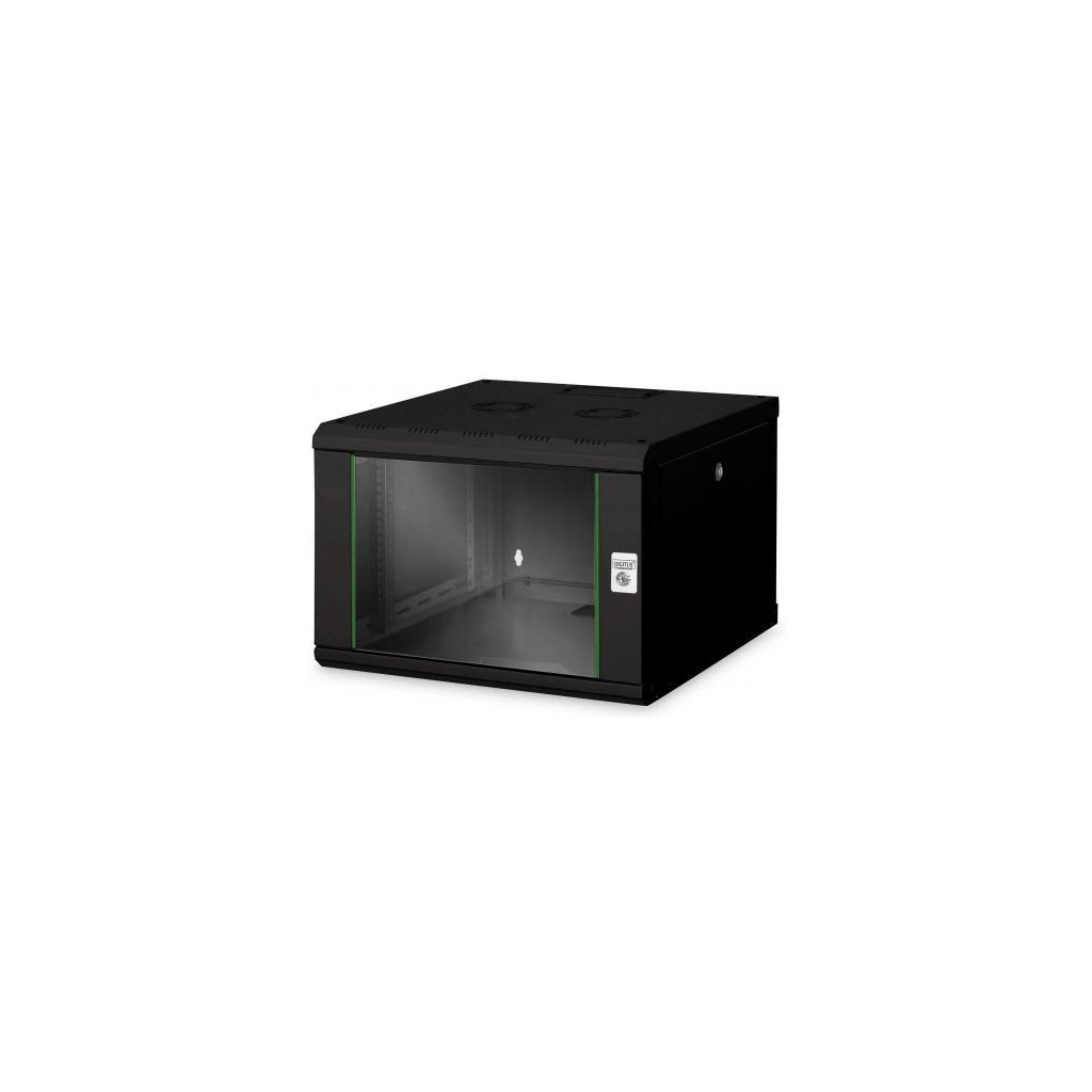 Шафа настінна Digitus Wall Mounting Unique 19" 7U 600x600, RAL 9005 (DN-1907U-6/6-SW) - зображення 1