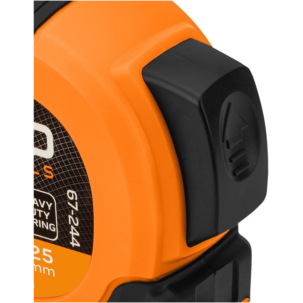 Рулетка Neo Tools Super Black, 7.5мx25мм, з фіксатором змотування, магніт (67-244) - зображення 6