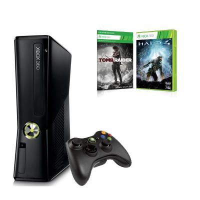 Ігрова консоль Microsoft X-Box SLIM + HALO 4 + TOMB RAIDER (XBOX360250H4TREU) - зображення 1