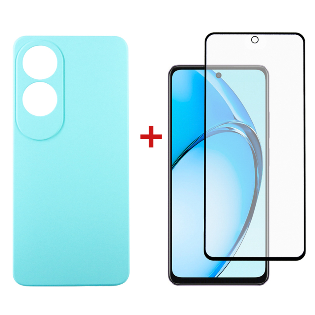 Чохол до мобільного телефона Dengos Oppo A60 Soft + glass Ice Blue (DG-KM-105) - зображення 1