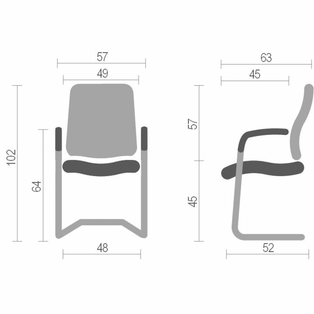 Офісне крісло Аклас Натан CH CF Чорне (12775) - зображення 4