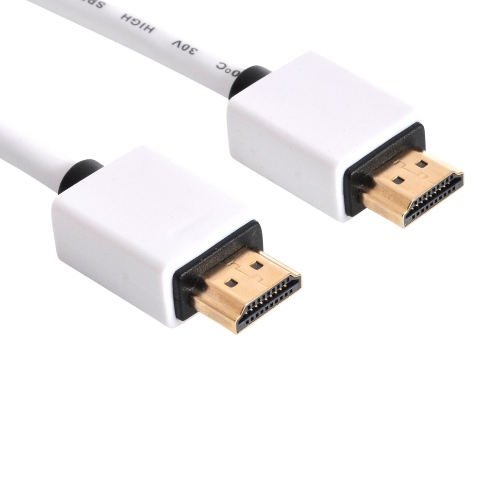 Кабель мультимедійний HDMI to HDMI 1.0m 2.0 white Sandberg (308-97) - зображення 1