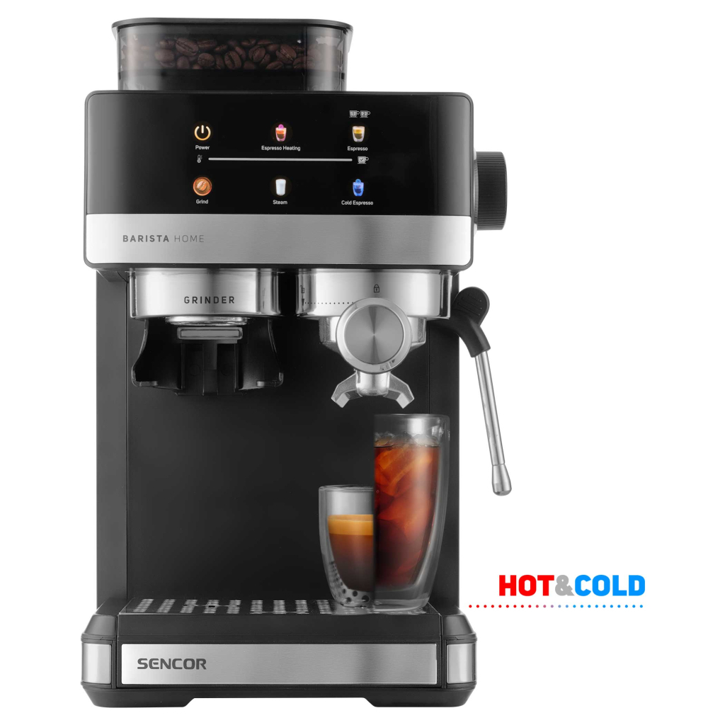 Ріжкова кавоварка еспресо Sencor SES5000SS - зображення 9