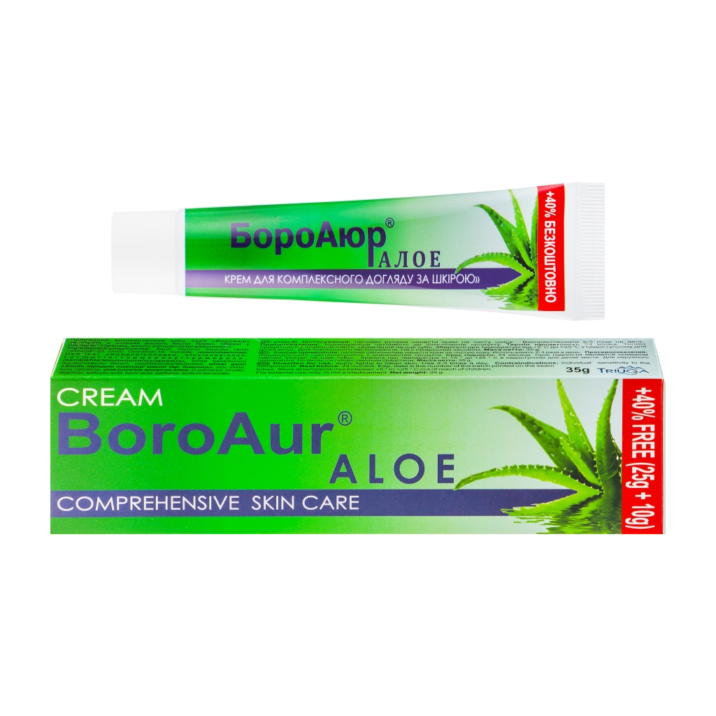Крем для тіла Боро Аюр Алое 35 г (4820164640043) - зображення 1