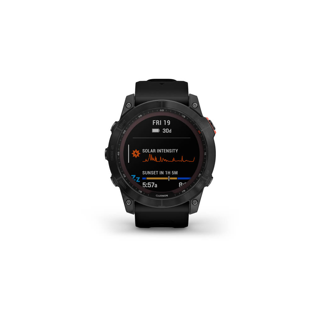 Смарт-годинник Garmin fenix 7X Sol Slate Gray w/ Black Band, GPS (010-02541-01) - зображення 2