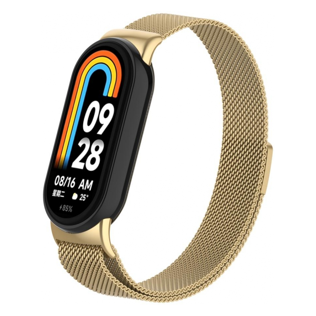 Ремінець до фітнес браслета Armorstandart Milanese Magnetic Band для Xiaomi Mi Band 8 Gold (ARM69919) - зображення 1