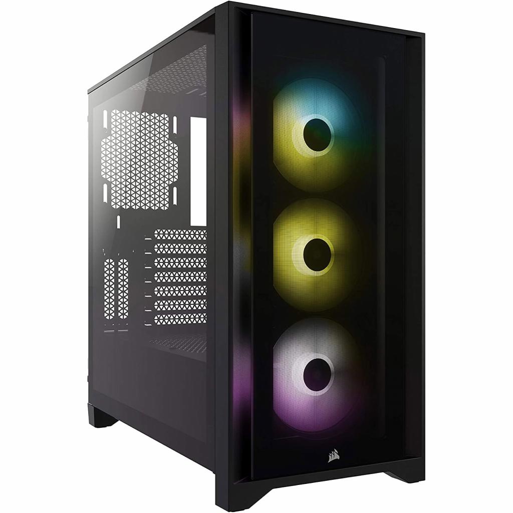 Корпус Corsair iCUE 4000X RGB Tempered Glass Black (CC-9011204-WW) - зображення 1