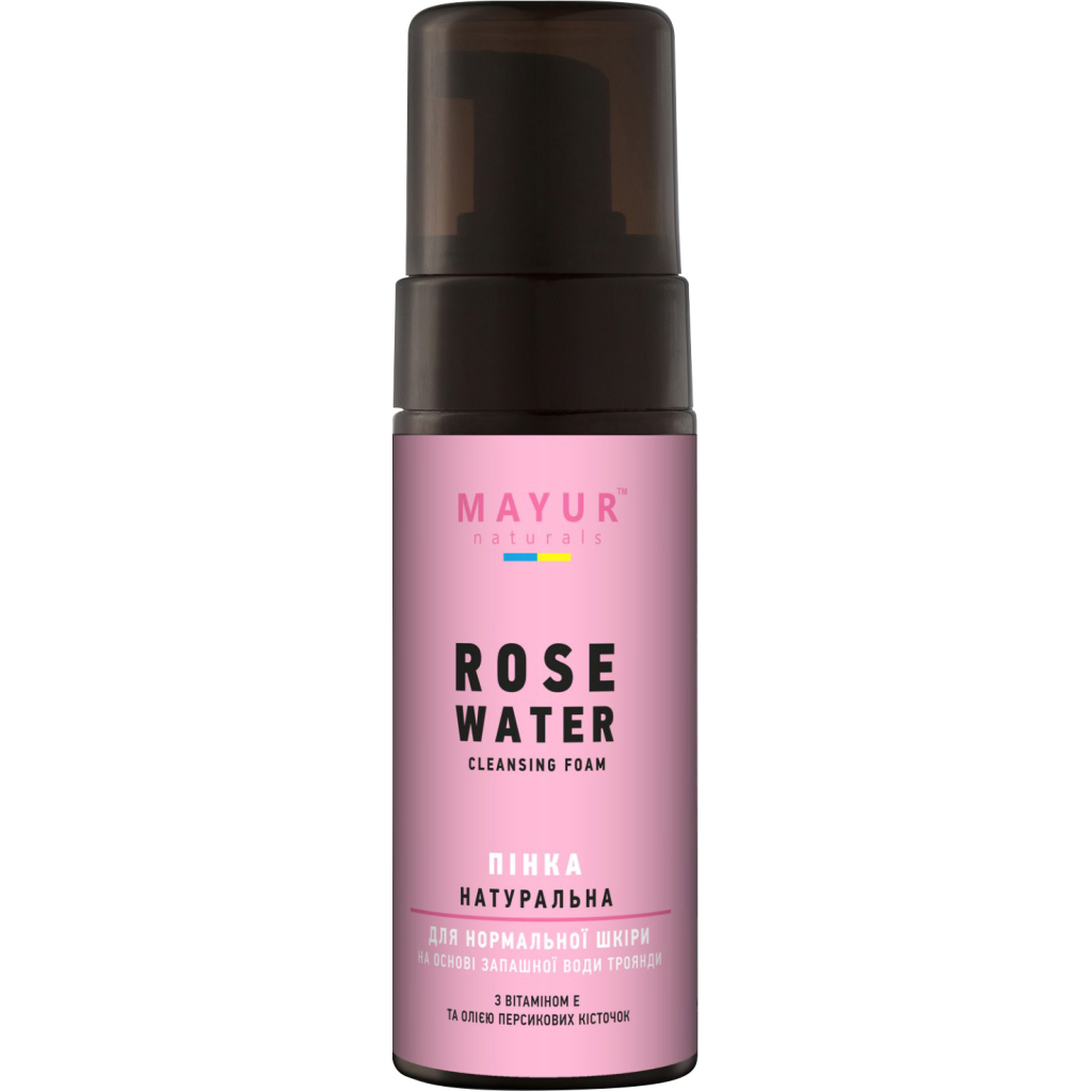 Пінка для вмивання Mayur для нормальної шкіри Троянда 150 мл (4820189560661) - зображення 1
