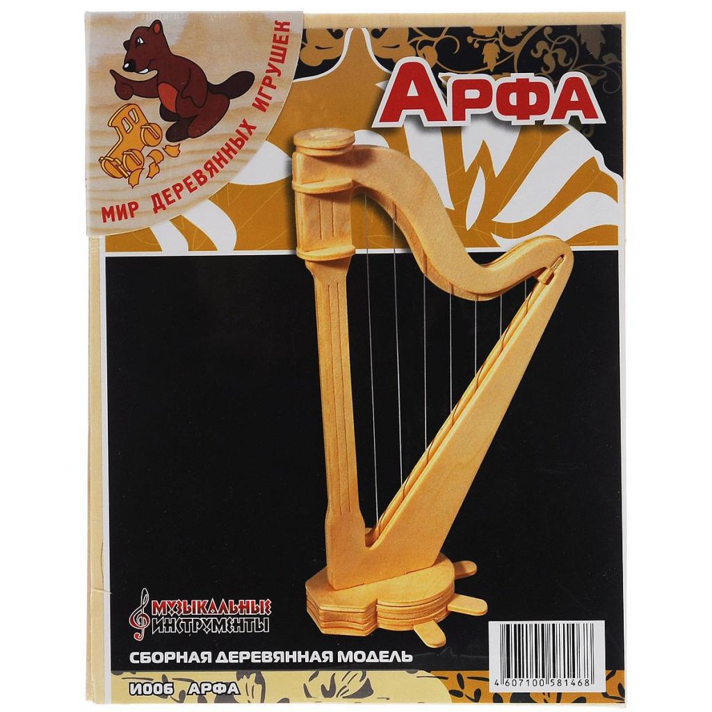 Збірна модель Мир деревянных игрушек Арфа (И006) - зображення 1