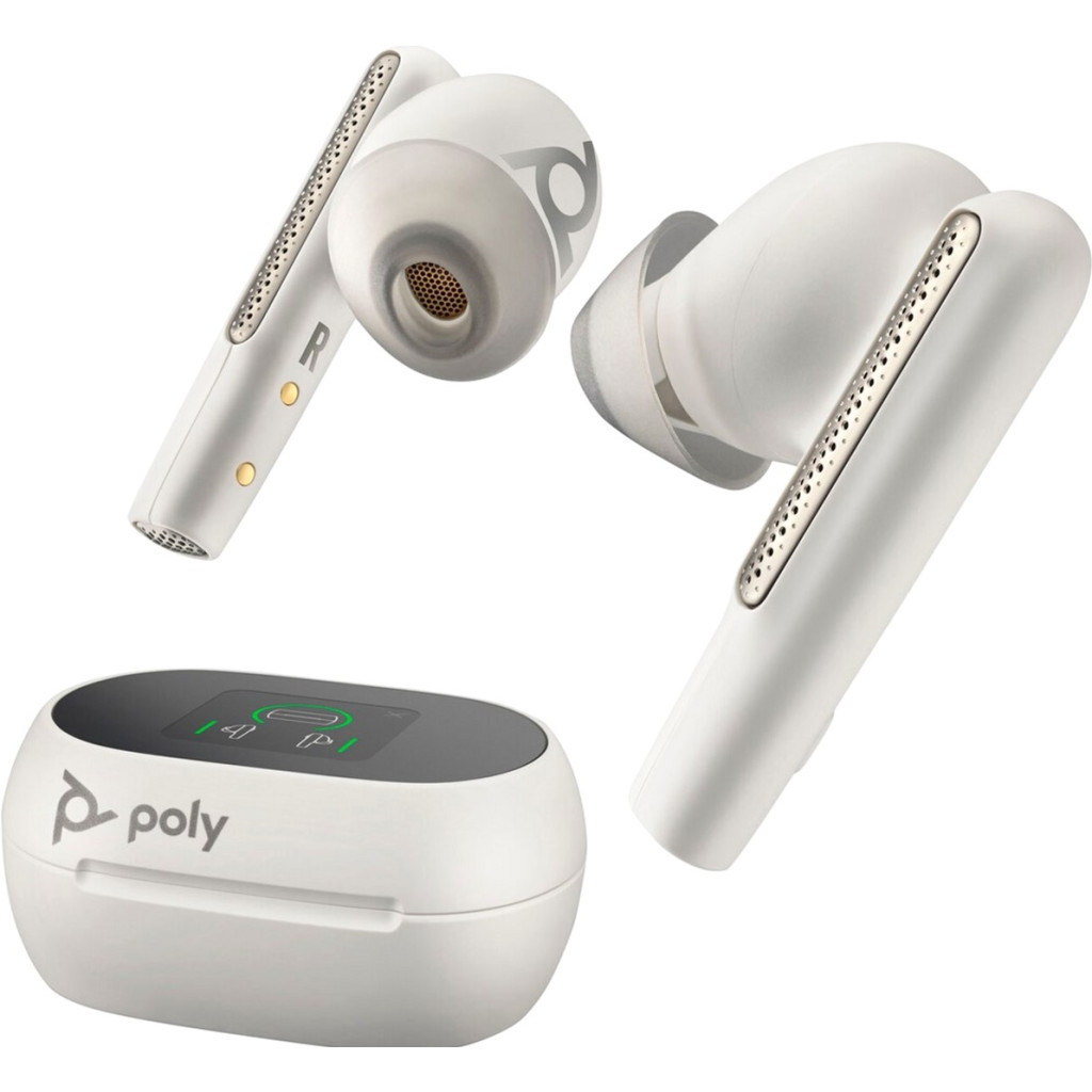 Навушники Poly TWS Voyager Free 60+ Earbuds + BT700C + TSCHC White (7Y8G6AA) - зображення 1