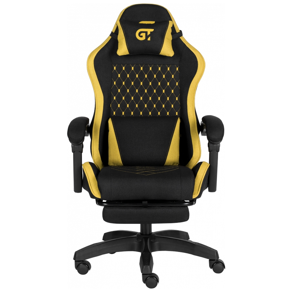 Крісло ігрове GT Racer X-2339 Black/Yellow (X-2339 Fabric Black/Yellow) - зображення 1