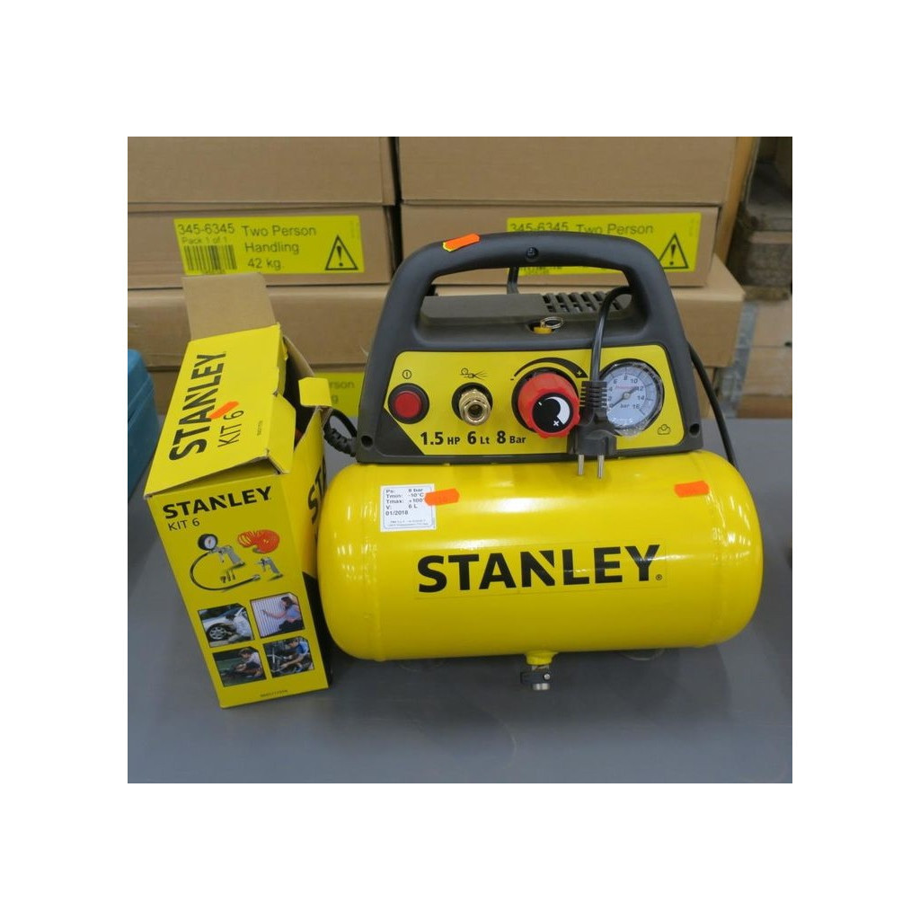 Компресор Stanley DN 200/8/6, 180 л/хв, 1.1 кВт, 10,0 кг (DN200/8/6) - зображення 3