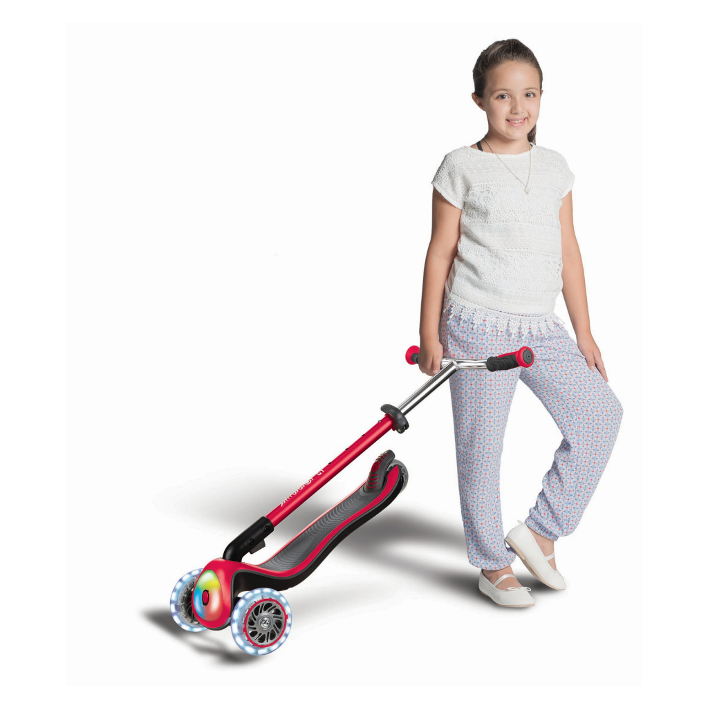 Самокат Globber Elite Prime Червоний з підсвіткою (444-802) - изображение 4