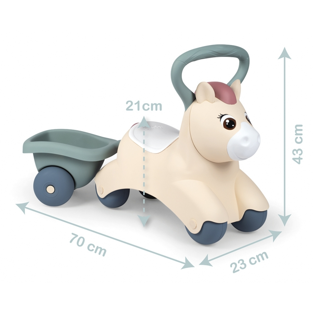 Чудомобіль Smoby Little Поні з причепом (140502) - изображение 2