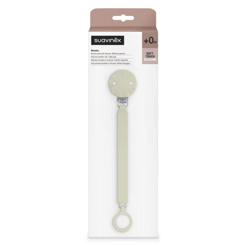 Кліпса для пустушок Suavinex Wonder світло-зелена (402542) - зображення 5