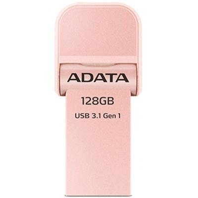USB флеш накопичувач ADATA 128GB I920 Rose Gold USB 3.1 Gen1/Lightning (AAI920-128G-CRG) - зображення 1