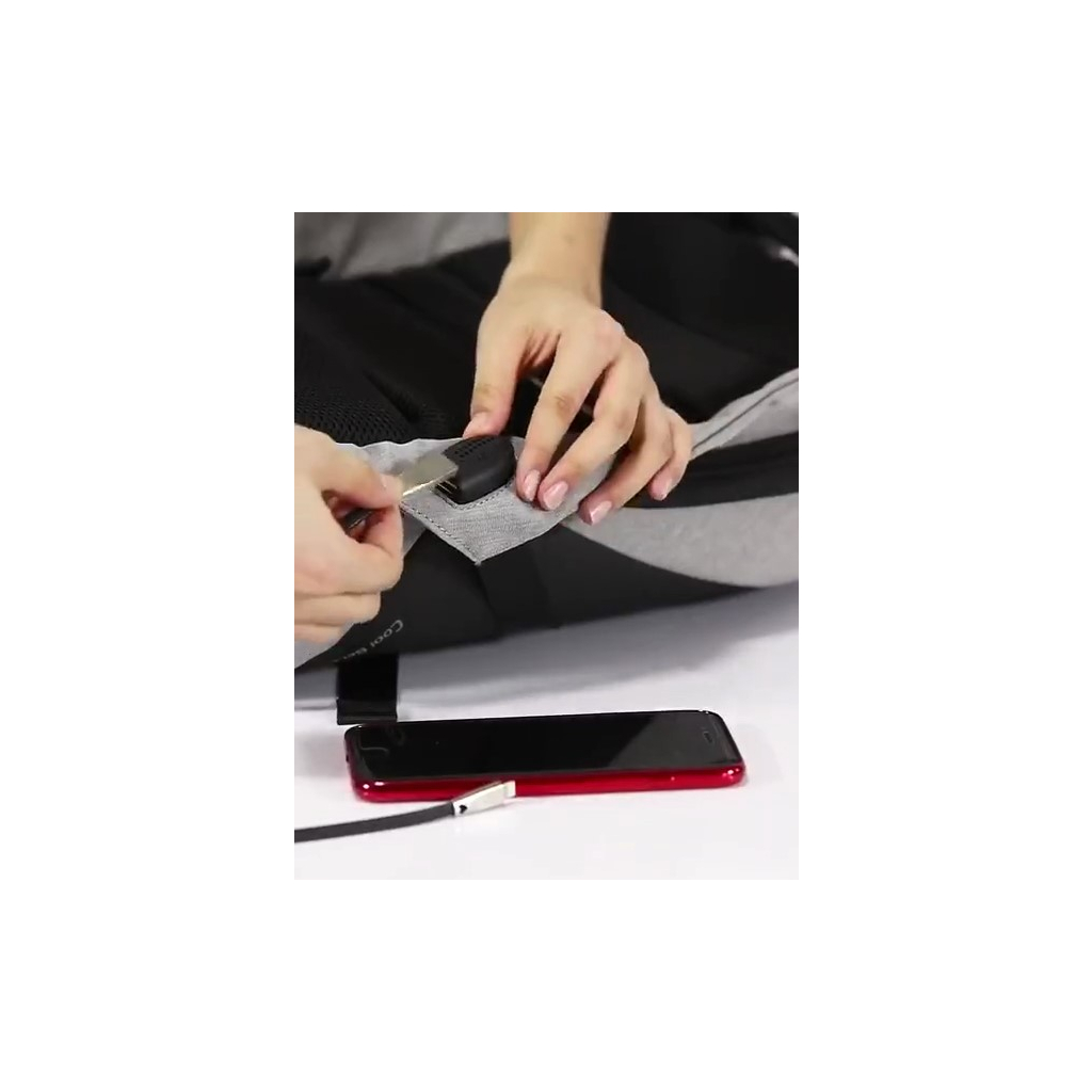 Рюкзак для ноутбука UFT 15.6" SBP1 Solar Backpack Black/Grey (UFTSBP1) - зображення 8