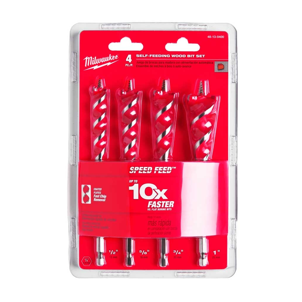 Набір свердл Milwaukee по дереву Speed Feed, 4 шт (4932479477) - зображення 2