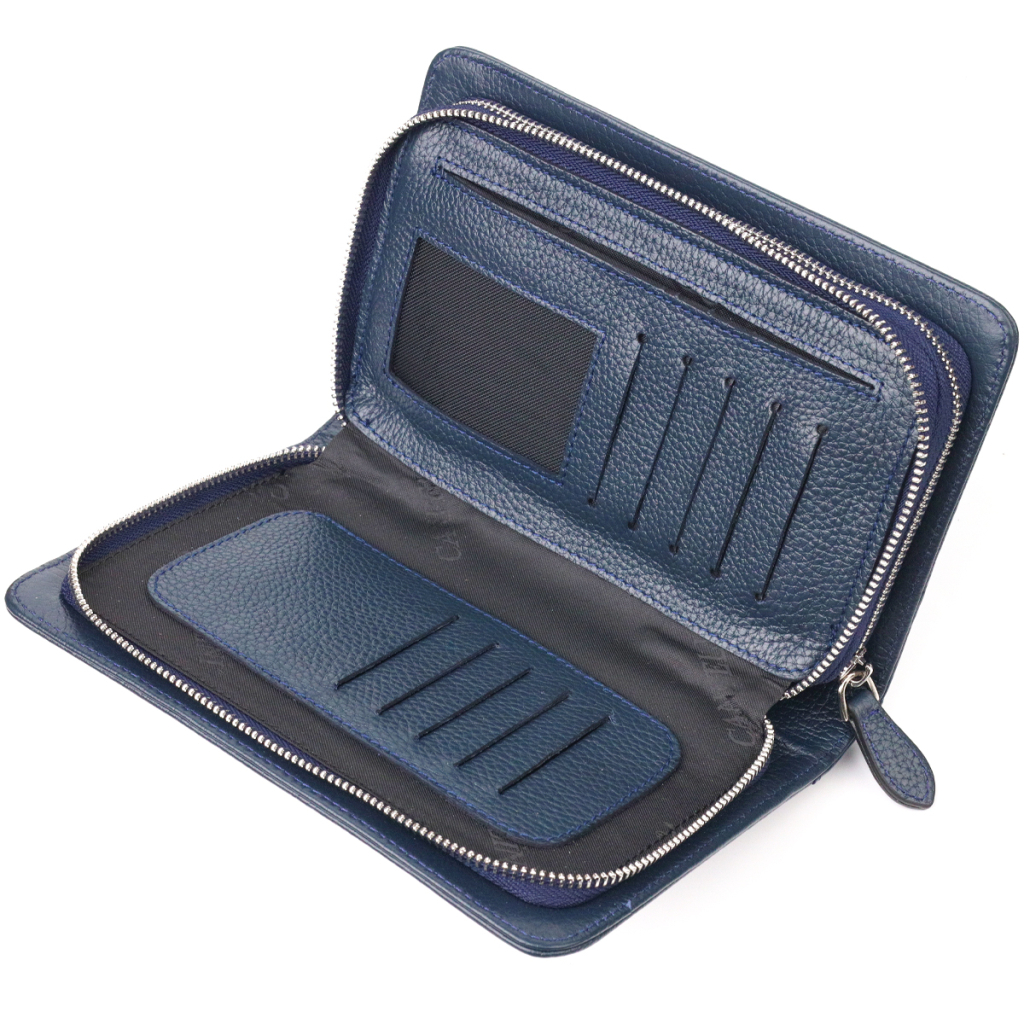 Сумка Canpellini З натуральної шкіри Синя (21568) - зображення 6