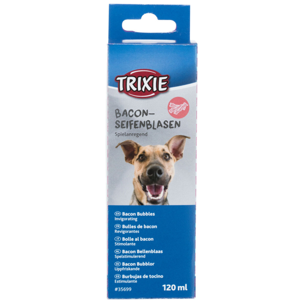 Іграшка для собак Trixie Мильні бульбашки З ароматом бекону 120 мл (4011905356990) - зображення 3