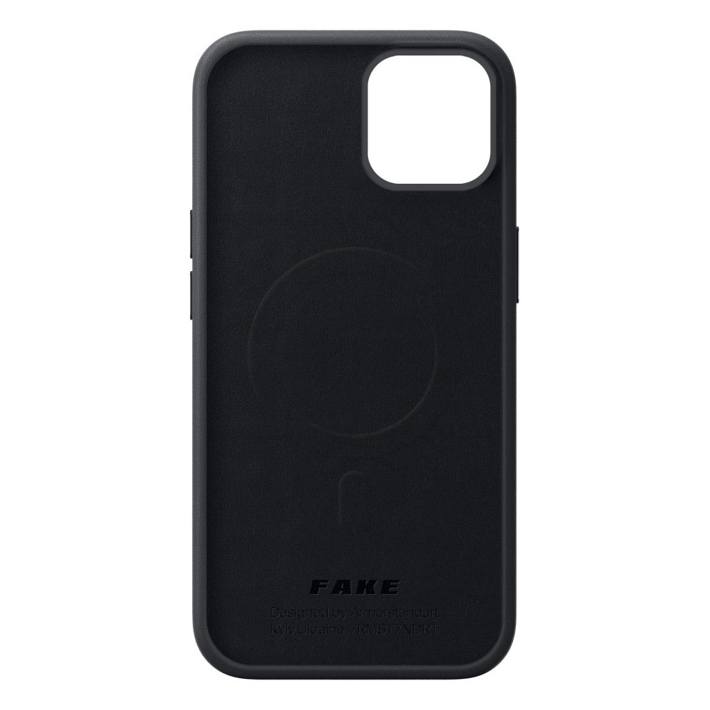Чохол до мобільного телефона Armorstandart FAKE Leather Case Apple iPhone 14 Black (ARM64391) - зображення 2