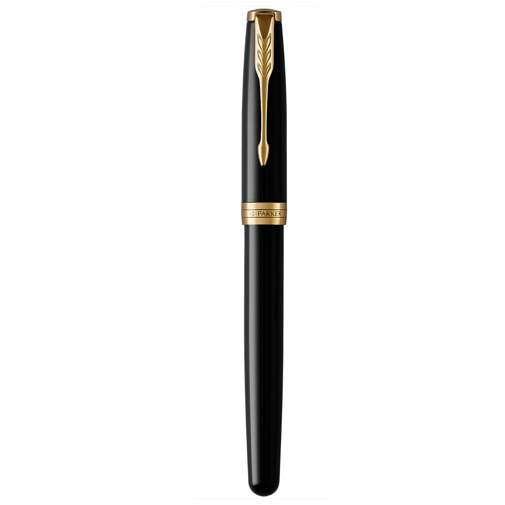 Ручка пір'яна Parker SONNET 17 Black Lacquer GT FP F (86 015) - зображення 2