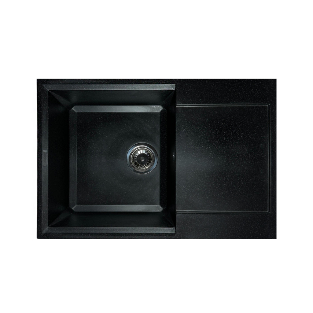 Мийка кухонна Adamant Horizon Medium чорний + змішувач та дозатор (4824296104503) - зображення 3