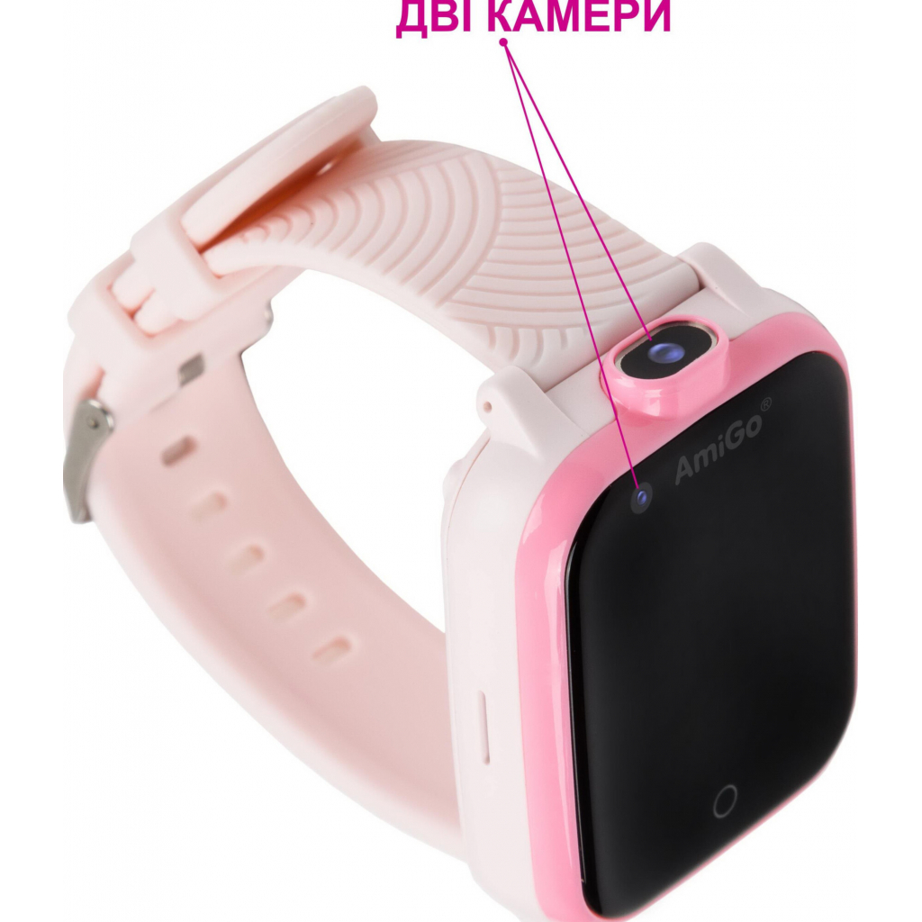 Смарт-годинник Amigo GO006 GPS 4G WIFI Pink (849558) - зображення 5
