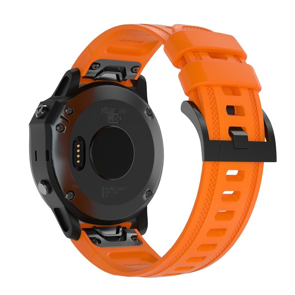 Ремінець до смарт-годинника Armorstandart Silicone 20mm для Garmin Fenix 5s/6s Orange (ARM60801) - зображення 2