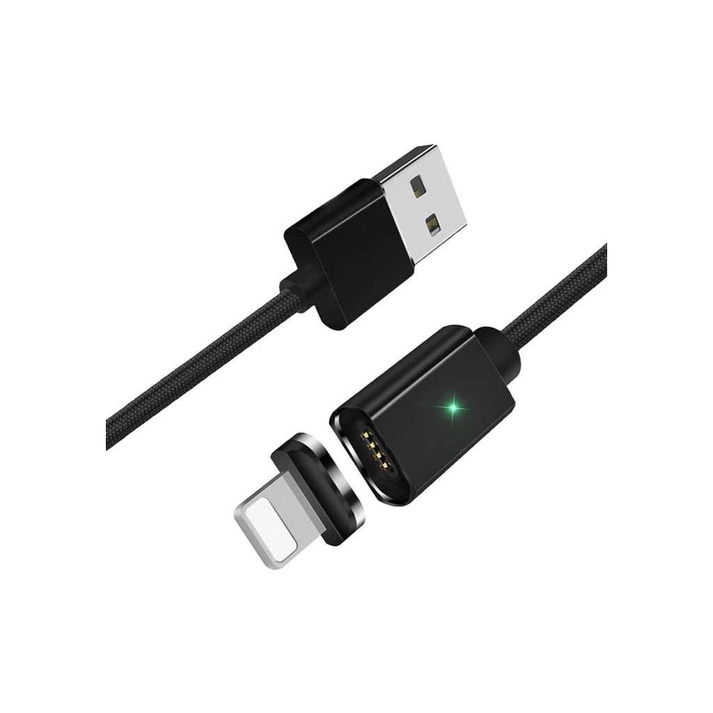 Дата кабель USB 2.0 AM to Lightning Magnetic black Essager (EXCCXL-ML01) - зображення 1